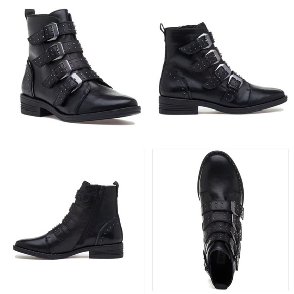 Steve Madden Shoes - Steven Madden Black leat Moto Boots 71/2
